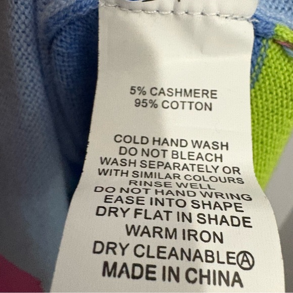 Zaket & Plover Blue Sweater Cashmere and Cotton - Picture 3 of 10